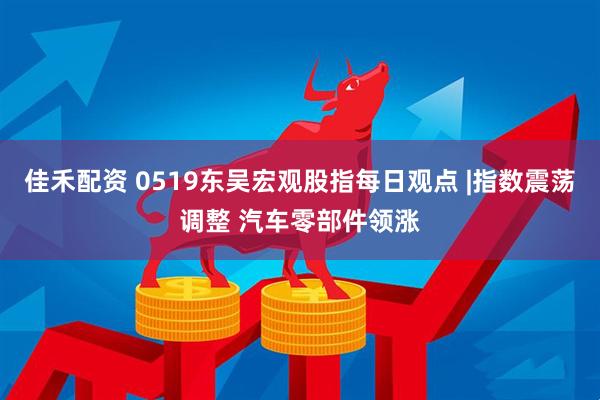 佳禾配资 0519东吴宏观股指每日观点 |指数震荡调整 汽车零部件领涨