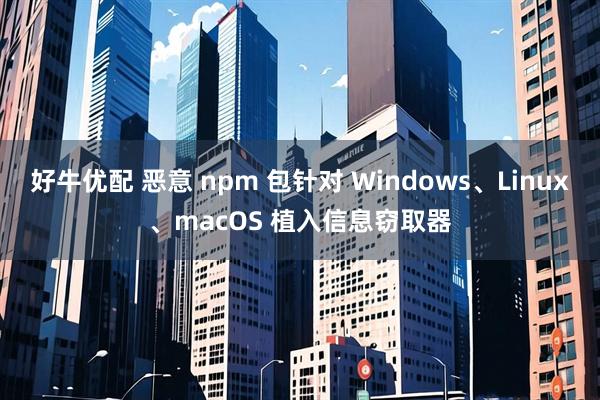 好牛优配 恶意 npm 包针对 Windows、Linux、macOS 植入信息窃取器