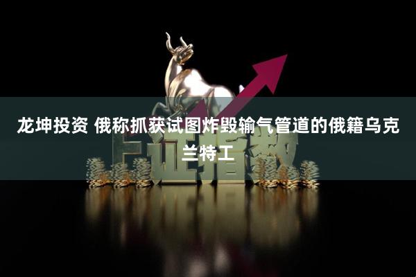 龙坤投资 俄称抓获试图炸毁输气管道的俄籍乌克兰特工