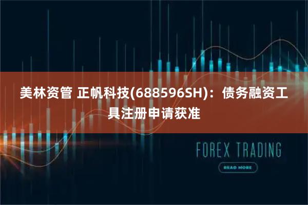 美林资管 正帆科技(688596SH)：债务融资工具注册申请获准